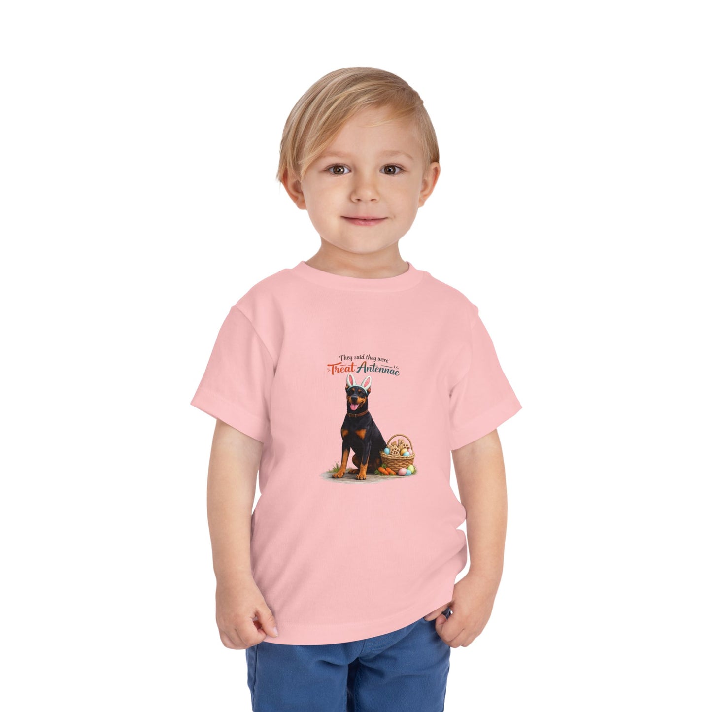 Doberman Treat Antennae™ -- Toddler Dog Lover Tee