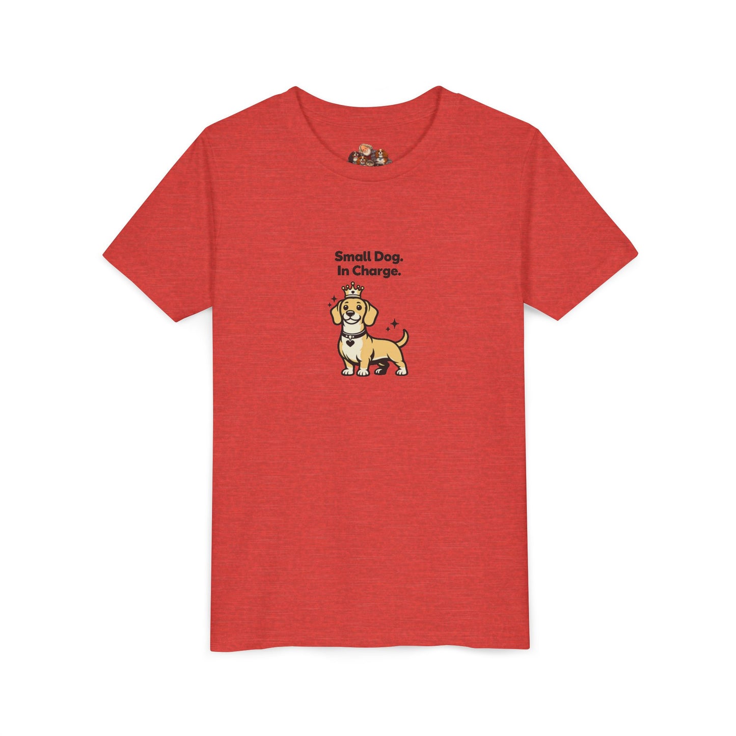 Small Dog. In Charge. -- Youth Dog Lover Tee