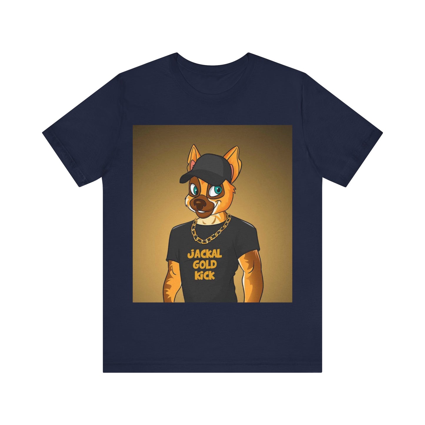 ‘Jackal Gold Kick’ Unisex Jersey Short Sleeve Tee