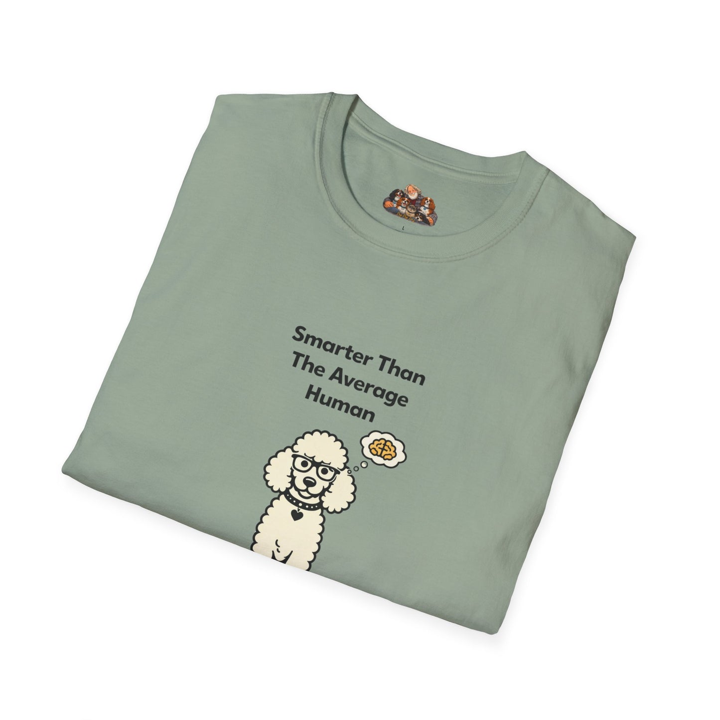 Smarter Than The Average Human  —  Soft-Color Minimalist Family Collection For Adult Dog Lovers