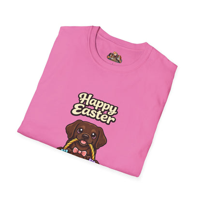 Chocolate Labrador Family "Happy Easter"