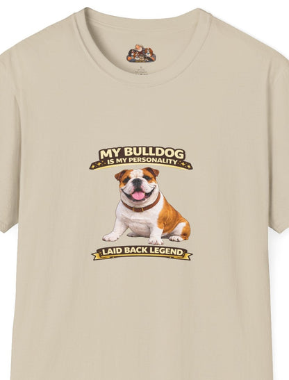 My Bulldog Is My Personality -- Personalized Dog Breed T-Shirt
