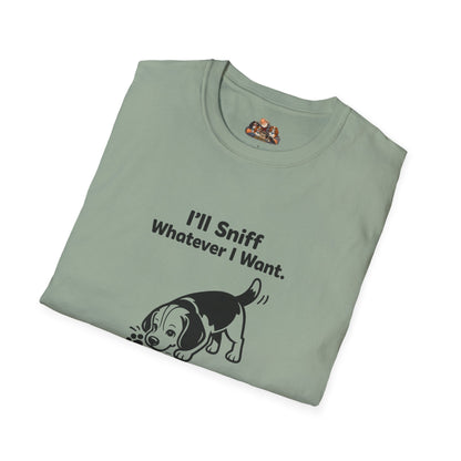 I'll Sniff Whatever I Want  —  Black And White Minimalist Family Collection For Adult Dog Lovers