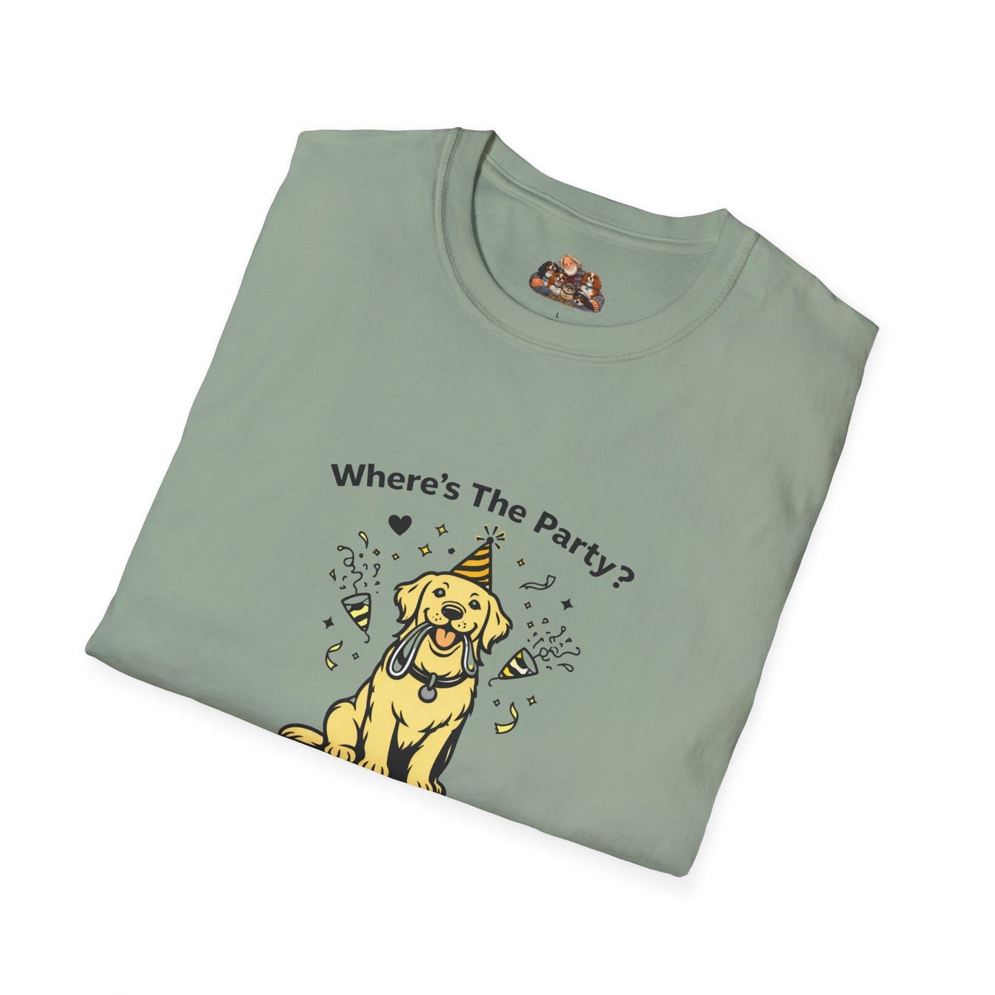 Where's The Party? -- Soft-Color Minimalist Family Collection For Adult Dog Lovers