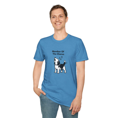 Member Of The Chorus  —  Black And White Minimalist Family Collection For Adult Dog Lovers