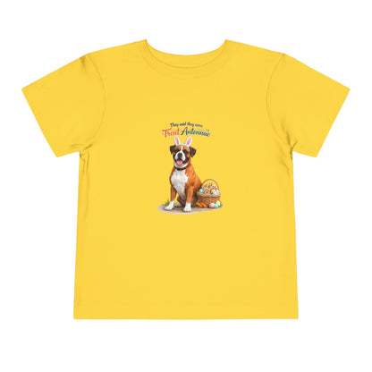 Boxer Treat Antennae™ -- Toddler Dog Lover Tee