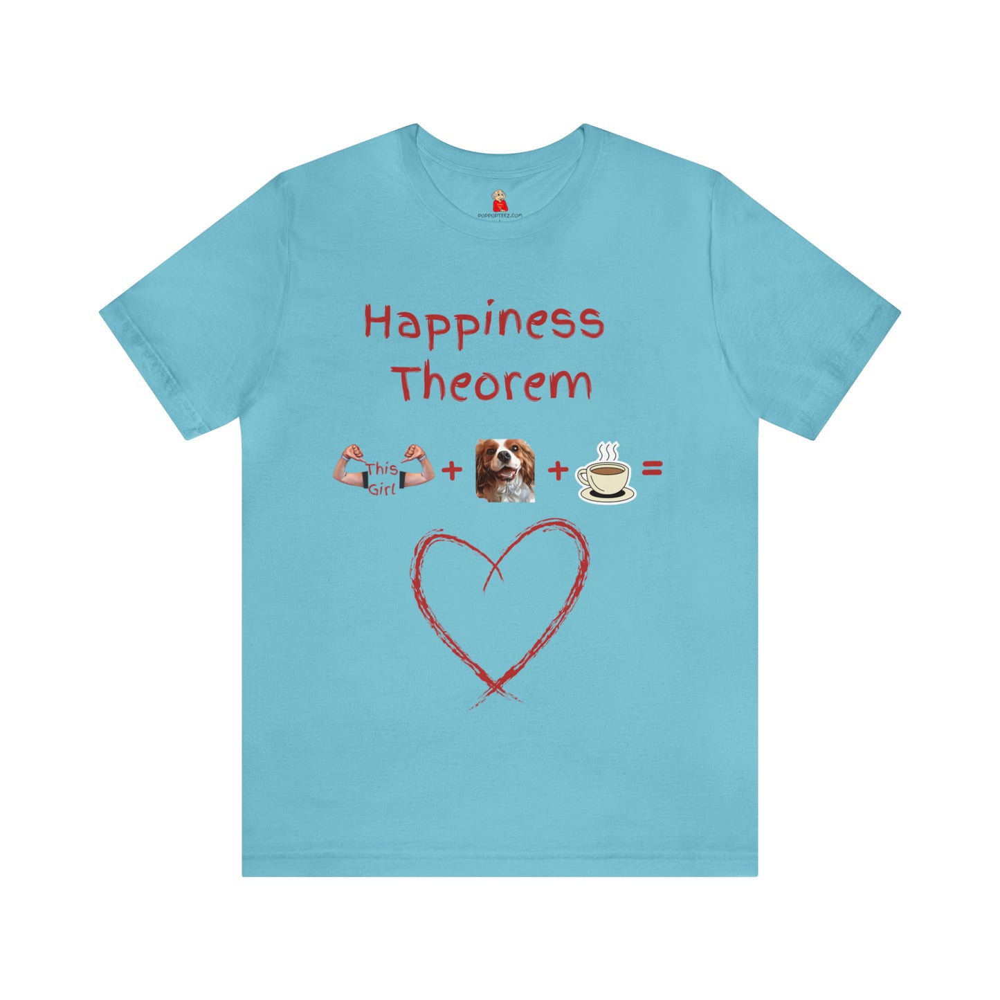 This Girl + Cavalier + Coffee = Happiness   Unisex Jersey Tee