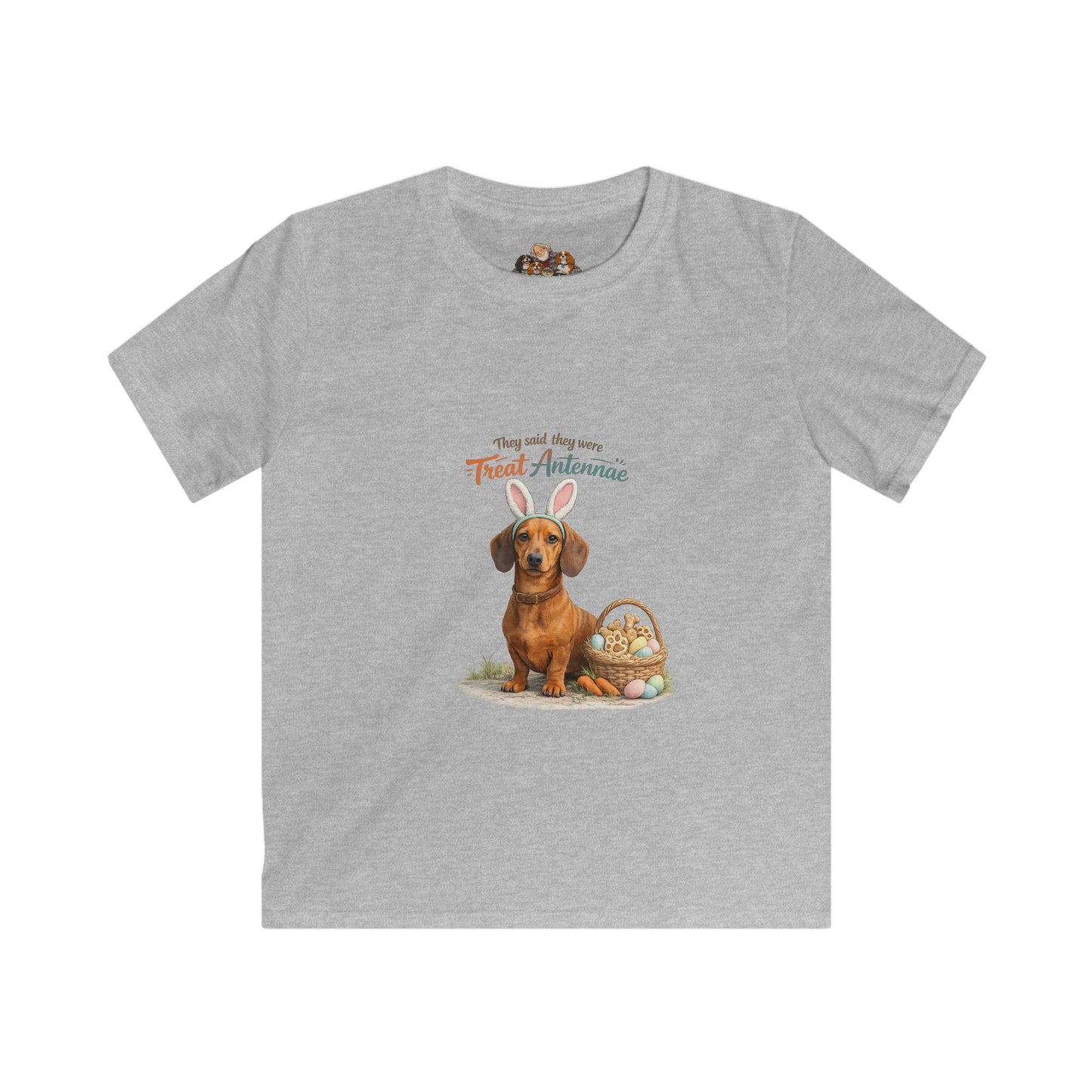 Dachshund Treat Antennae™ — Youth Dog Lover Tee