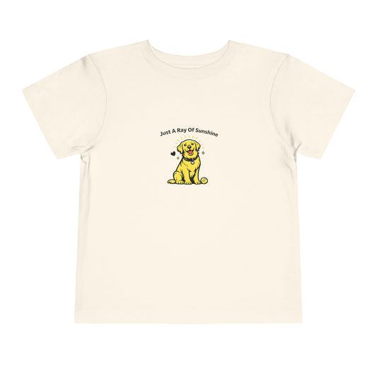 Just A Ray Of Sunshine -- Toddler Dog Lover Tee