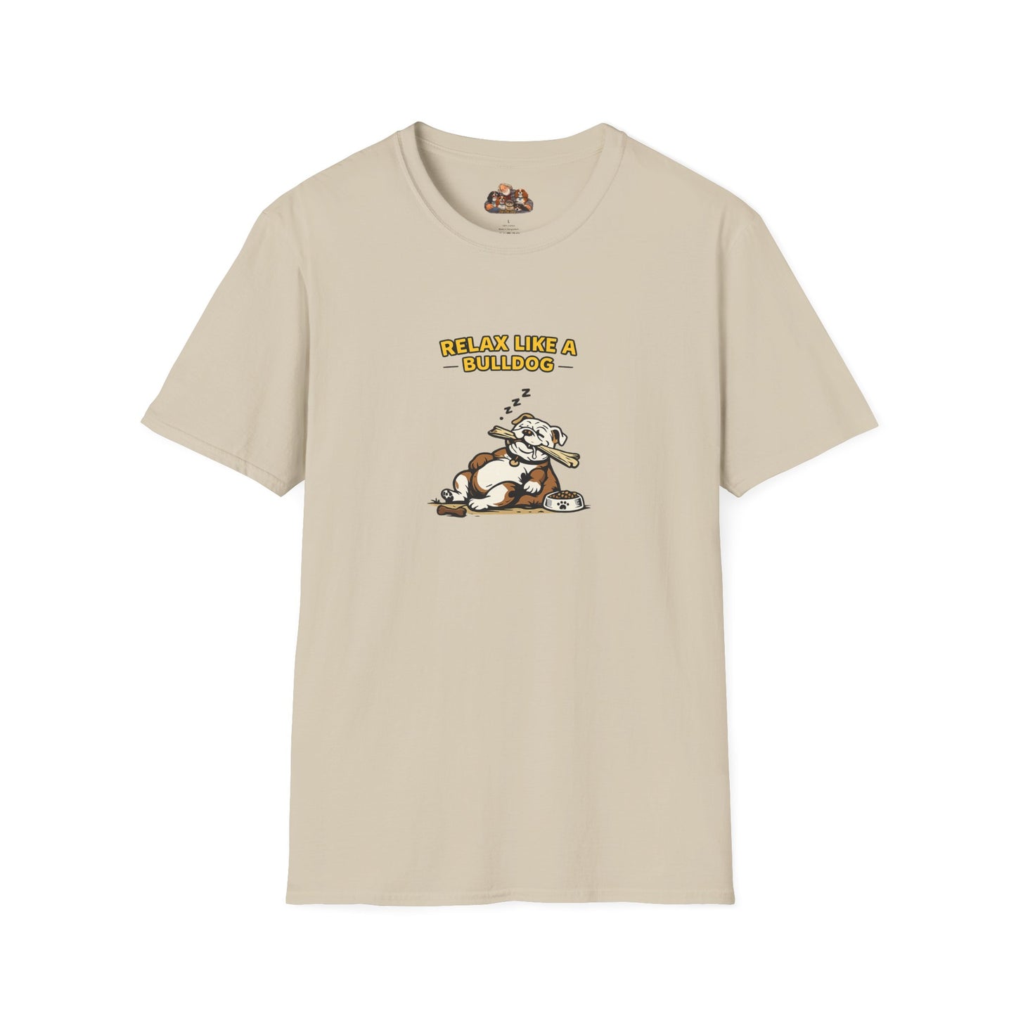 Relax Like A Bulldog  —  Soft-Color Minimalist Family Collection For Adult Dog Lovers