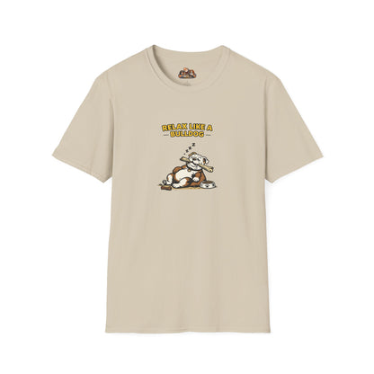 Relax Like A Bulldog  —  Soft-Color Minimalist Family Collection For Adult Dog Lovers