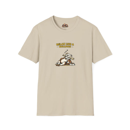 Relax Like A Bulldog  —  Soft-Color Minimalist Family Collection For Adult Dog Lovers