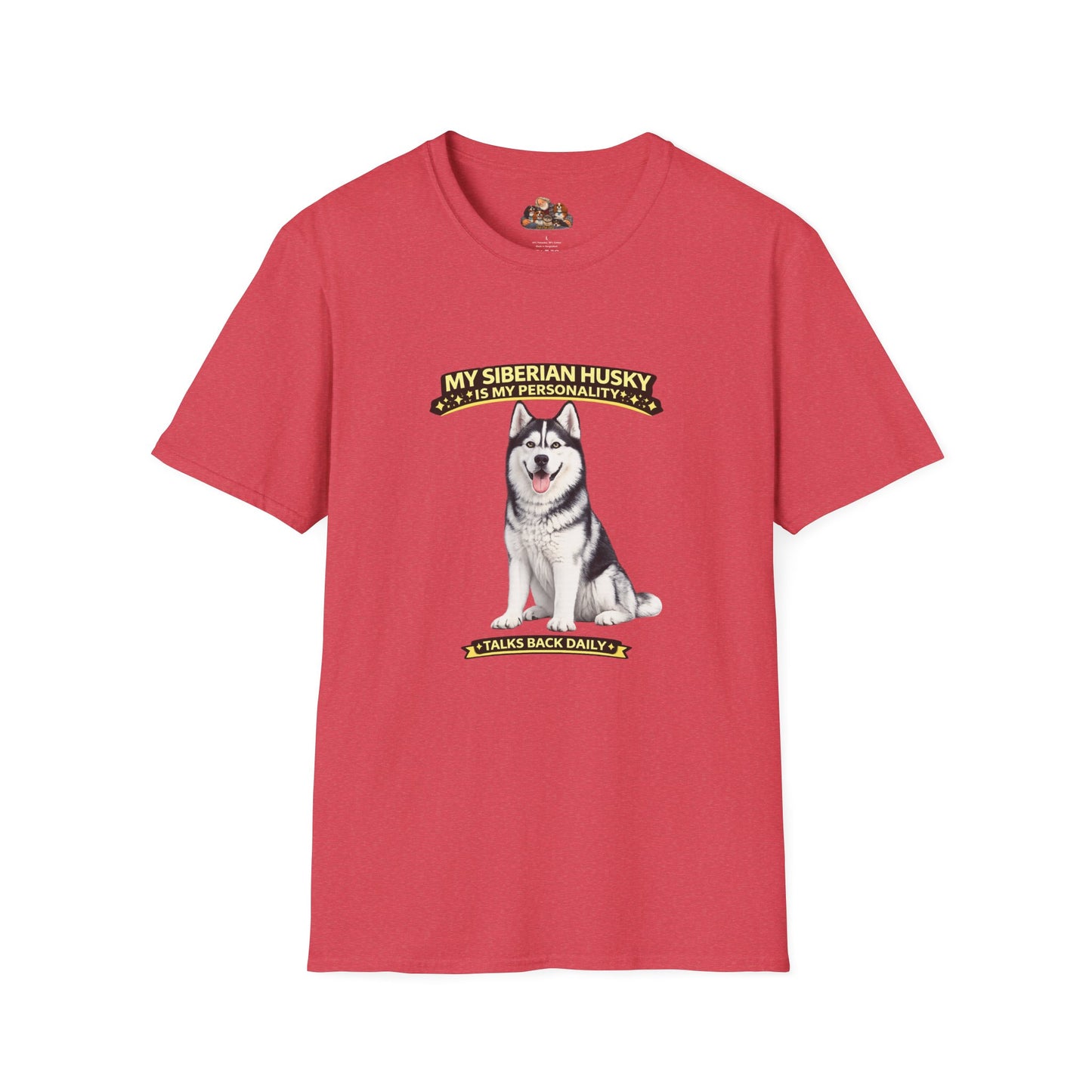 My Siberian Husky Is My Personality -- Personalized Dog Breed T-Shirt