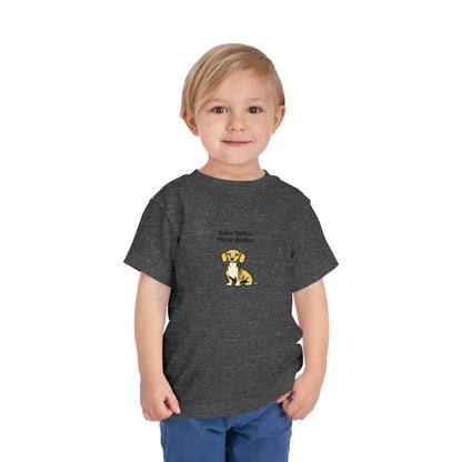 Less Talks. More Walks.  -- Toddler Dog Lover Tee