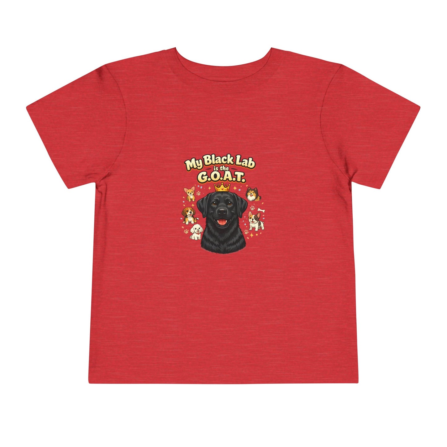 Let your toddler show their pride -- "My Black Lab is the G.O.A.T." – Toddler T-Shirt