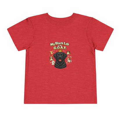 Let your toddler show their pride -- "My Black Lab is the G.O.A.T." – Toddler T-Shirt