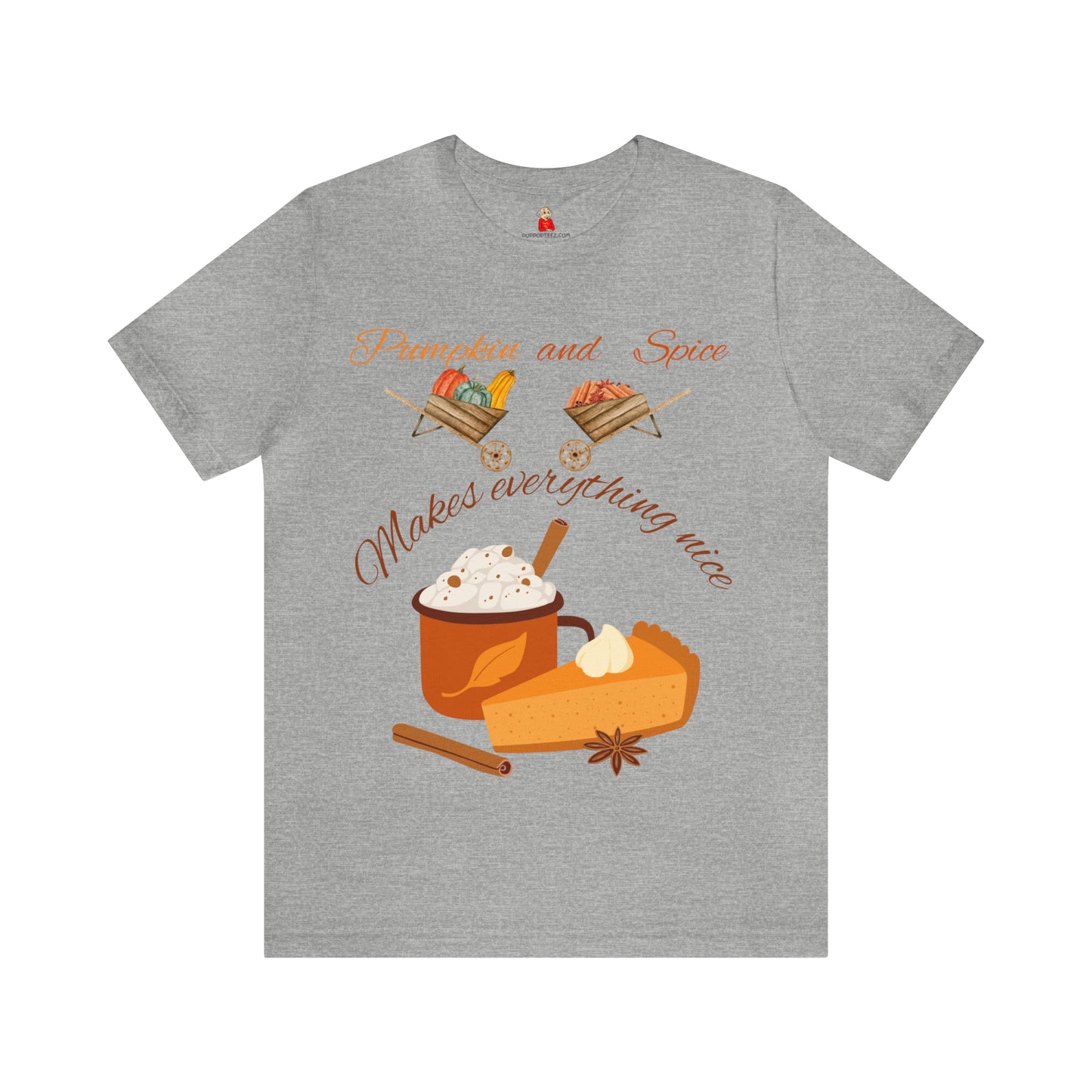 Pumpkin and Spice Makes Everything Nice Unisex Jersey Short Sleeve Tee