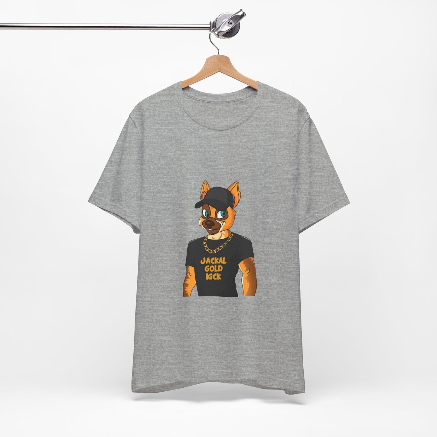 ‘Jackal Gold Kick’ Unisex Jersey Short Sleeve Tee