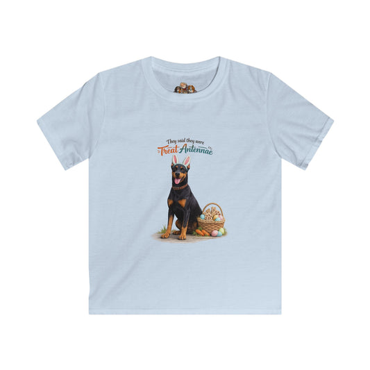 Doberman Treat Antennae™ — Youth Dog Lover Tee