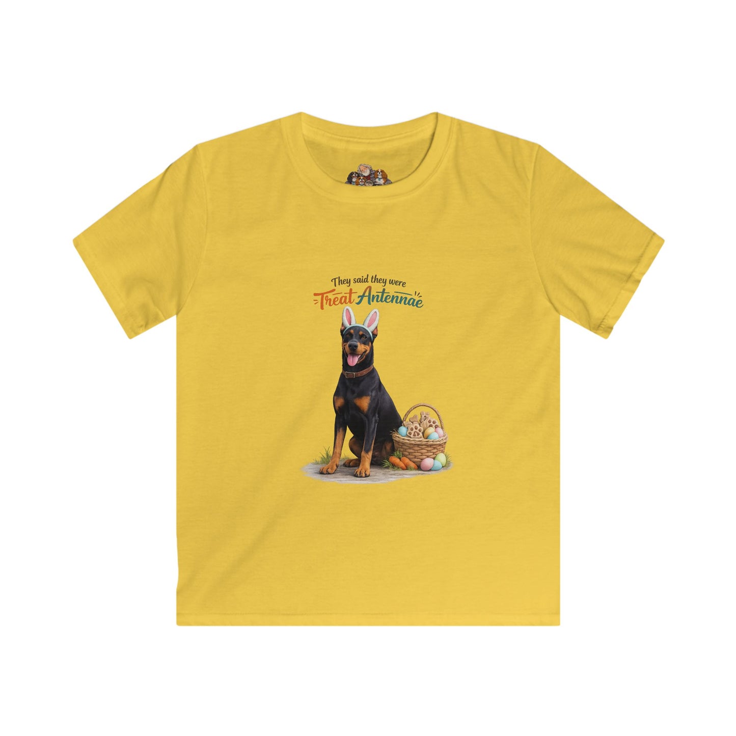 Doberman Treat Antennae™ — Youth Dog Lover Tee