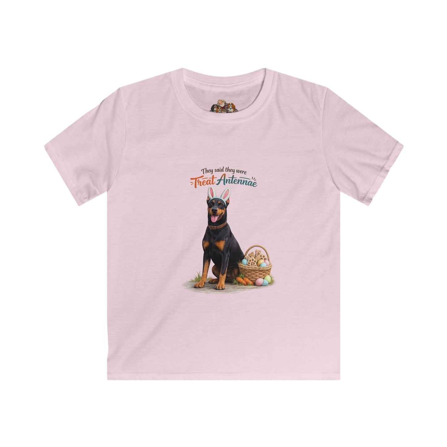 Doberman Treat Antennae™ — Youth Dog Lover Tee