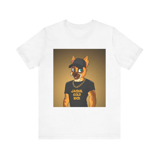 ‘Jackal Gold Kick’ Unisex Jersey Short Sleeve Tee
