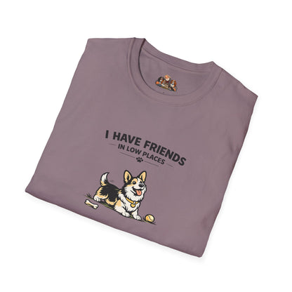 I Have Friends In Low Places  —  Soft-Color Minimalist Family Collection For Adult Dog Lovers