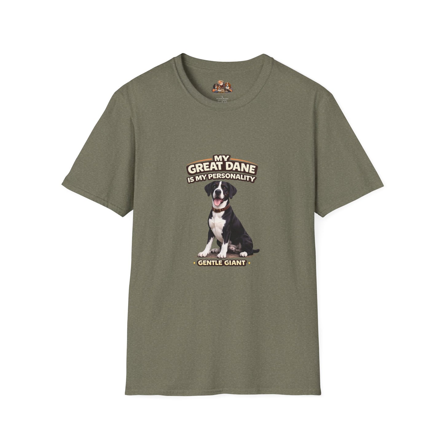 My Great Dane Is My Personality – Gentle Giant – Personalized Dog Breed Tee