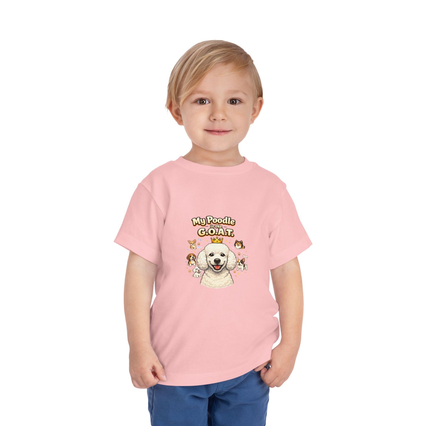 Let your toddler show their pride -- "My Poodle is the G.O.A.T." – Toddler T-Shirt