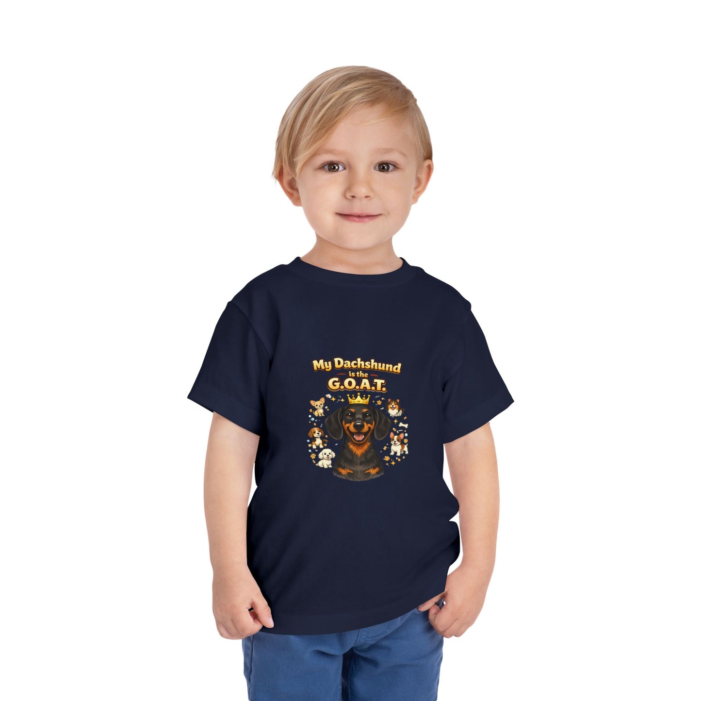 Let your toddler show their pride -- "My Dachshund is the G.O.A.T." – Toddler T-Shirt