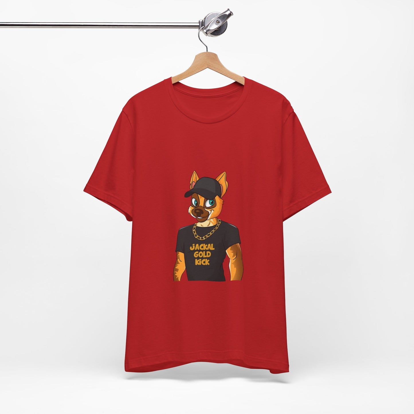 ‘Jackal Gold Kick’ Unisex Jersey Short Sleeve Tee