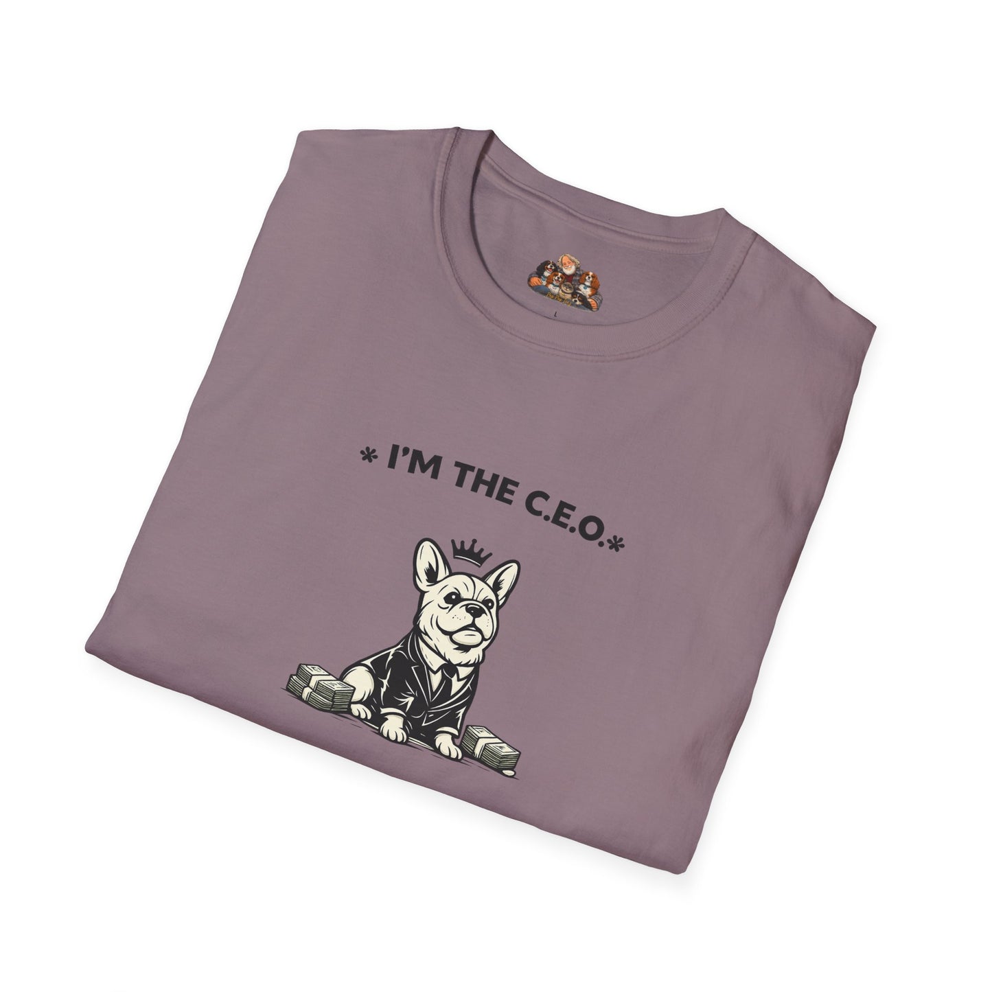 I'm The C.E.O. -- Black And White Minimalist Family Collection For Adult Dog Lovers