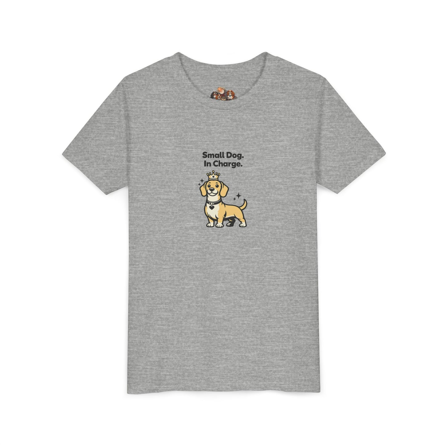 Small Dog. In Charge. -- Youth Dog Lover Tee