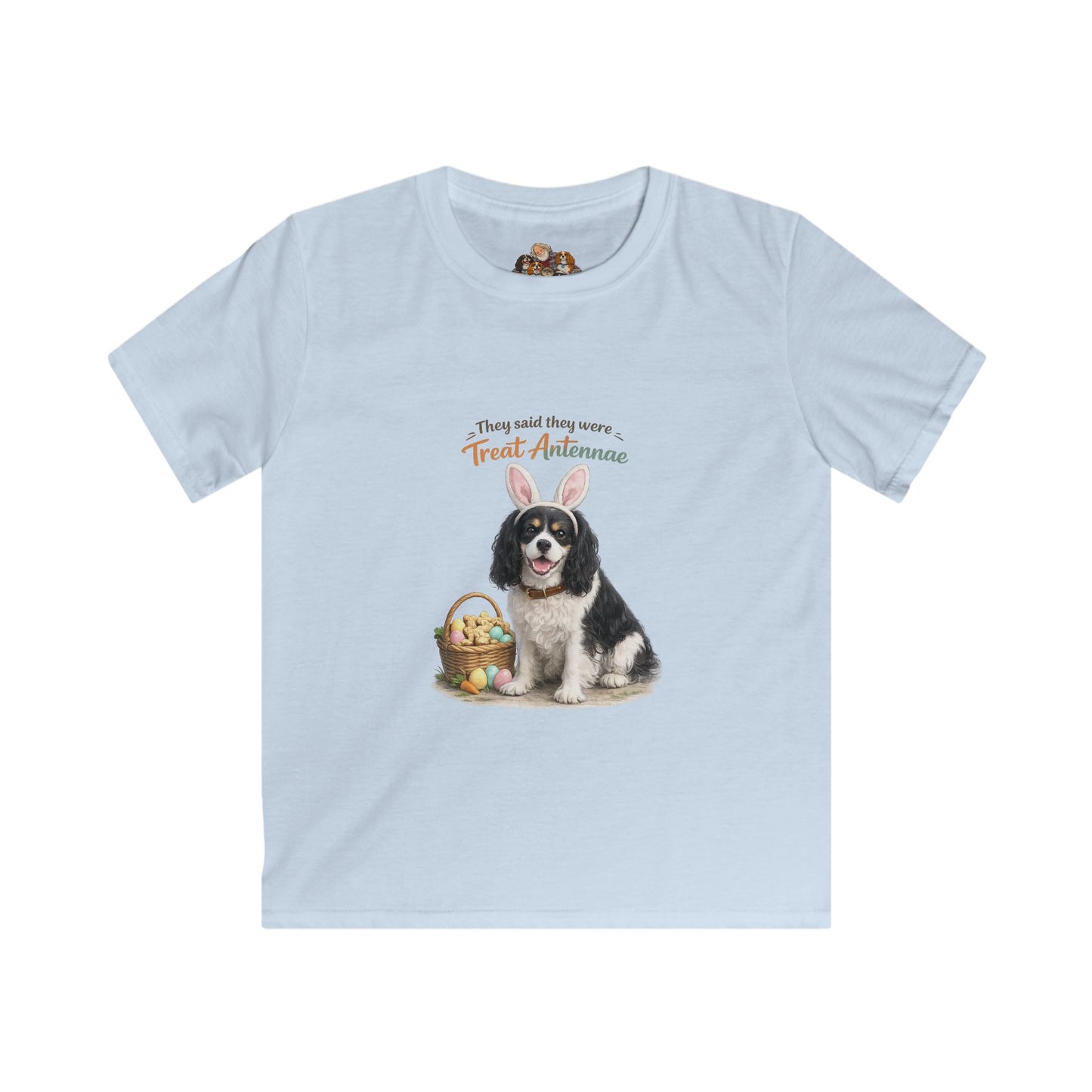 Cavalier King Charles Spaniel Treat Antennae™ — Youth Dog Lover Tee