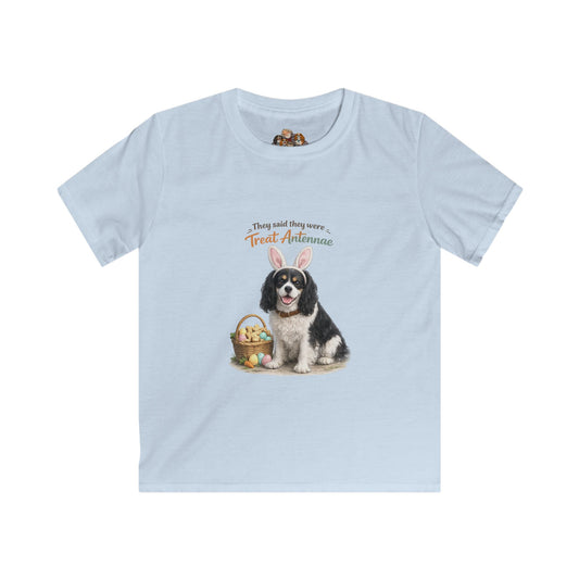 Cavalier King Charles Spaniel Treat Antennae™ — Youth Dog Lover Tee