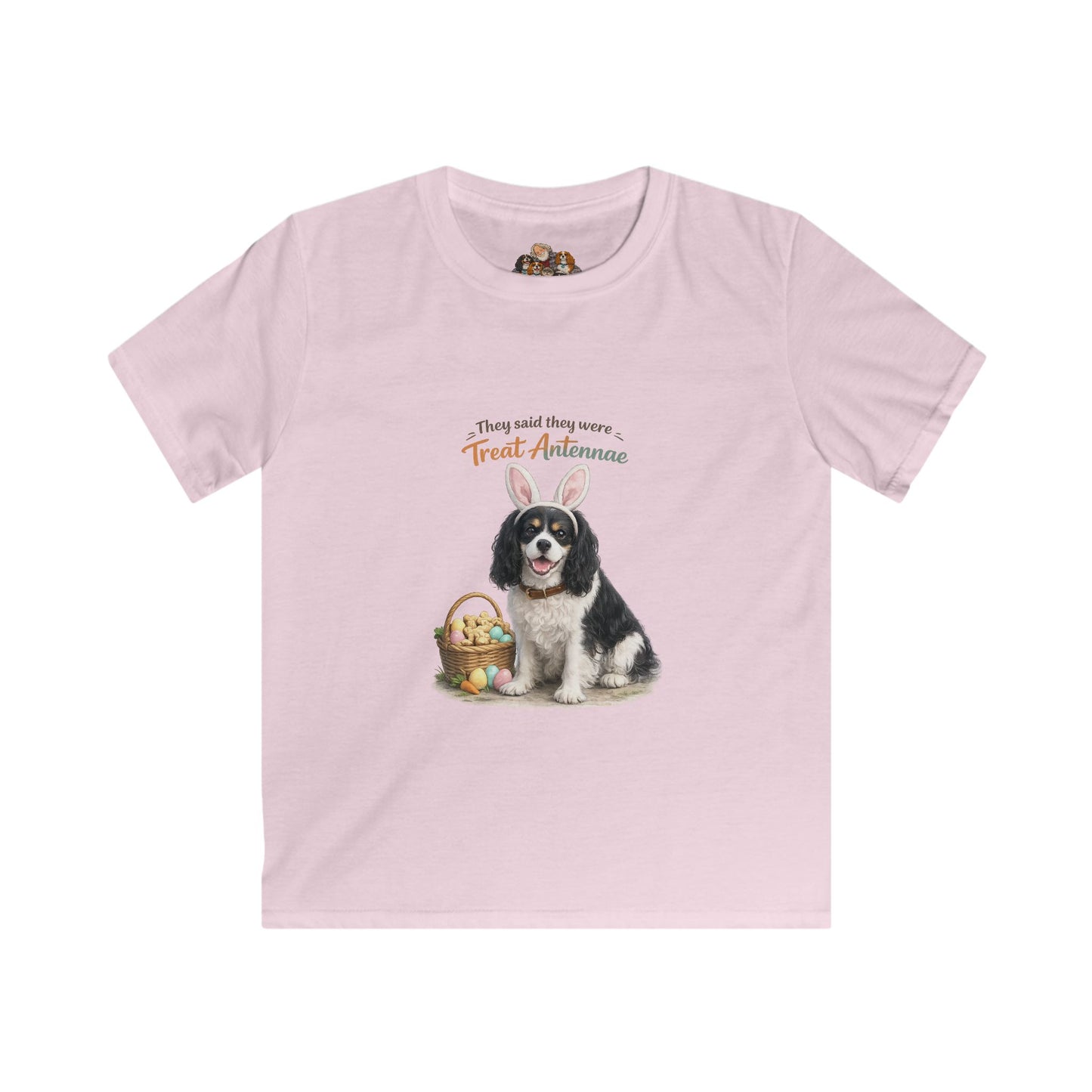 Cavalier King Charles Spaniel Treat Antennae™ — Youth Dog Lover Tee