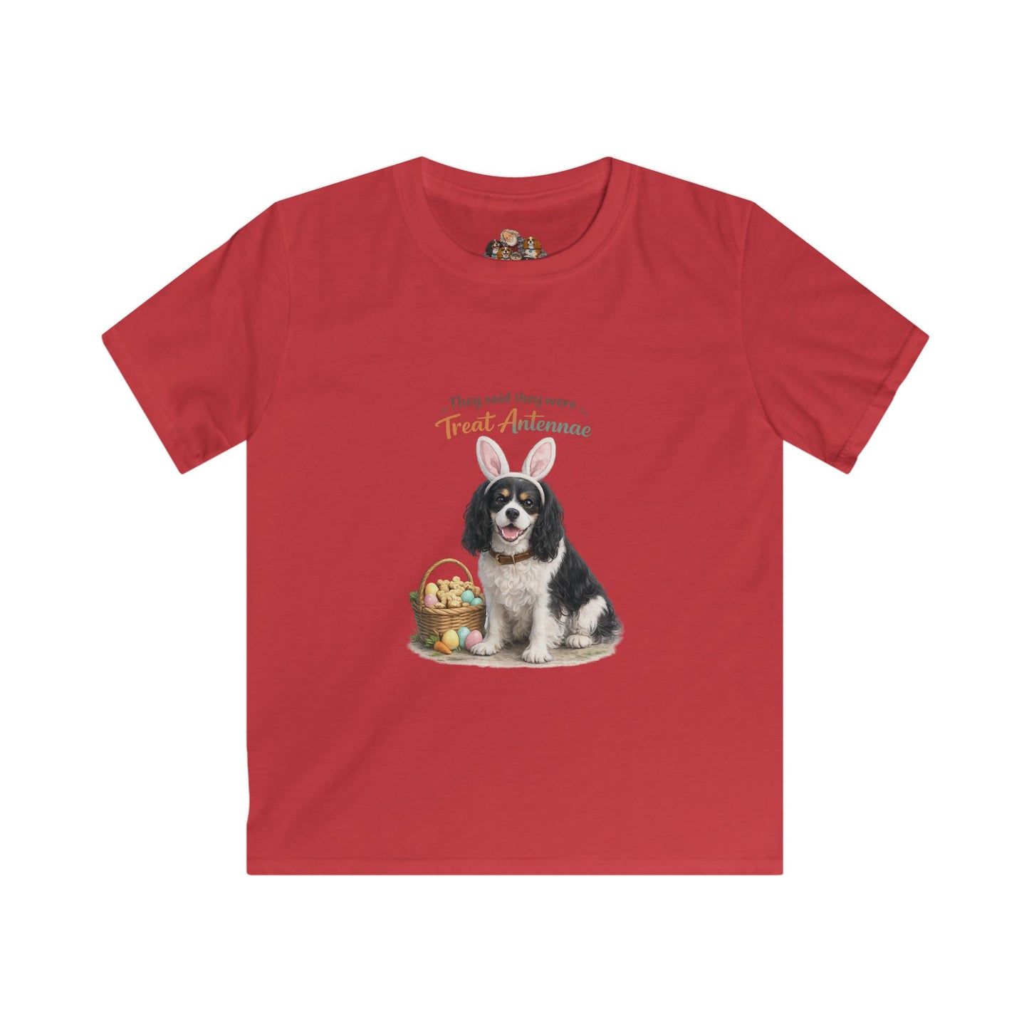 Cavalier King Charles Spaniel Treat Antennae™ — Youth Dog Lover Tee