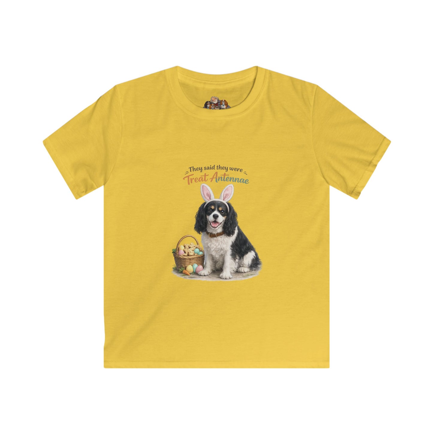 Cavalier King Charles Spaniel Treat Antennae™ — Youth Dog Lover Tee