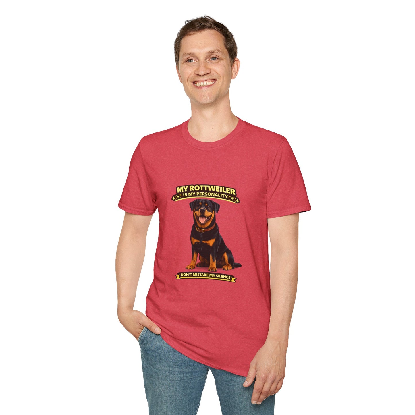 My Rottweiler Is My Personality – Don't Mistake My Silence – Personalized Dog Breed Tee
