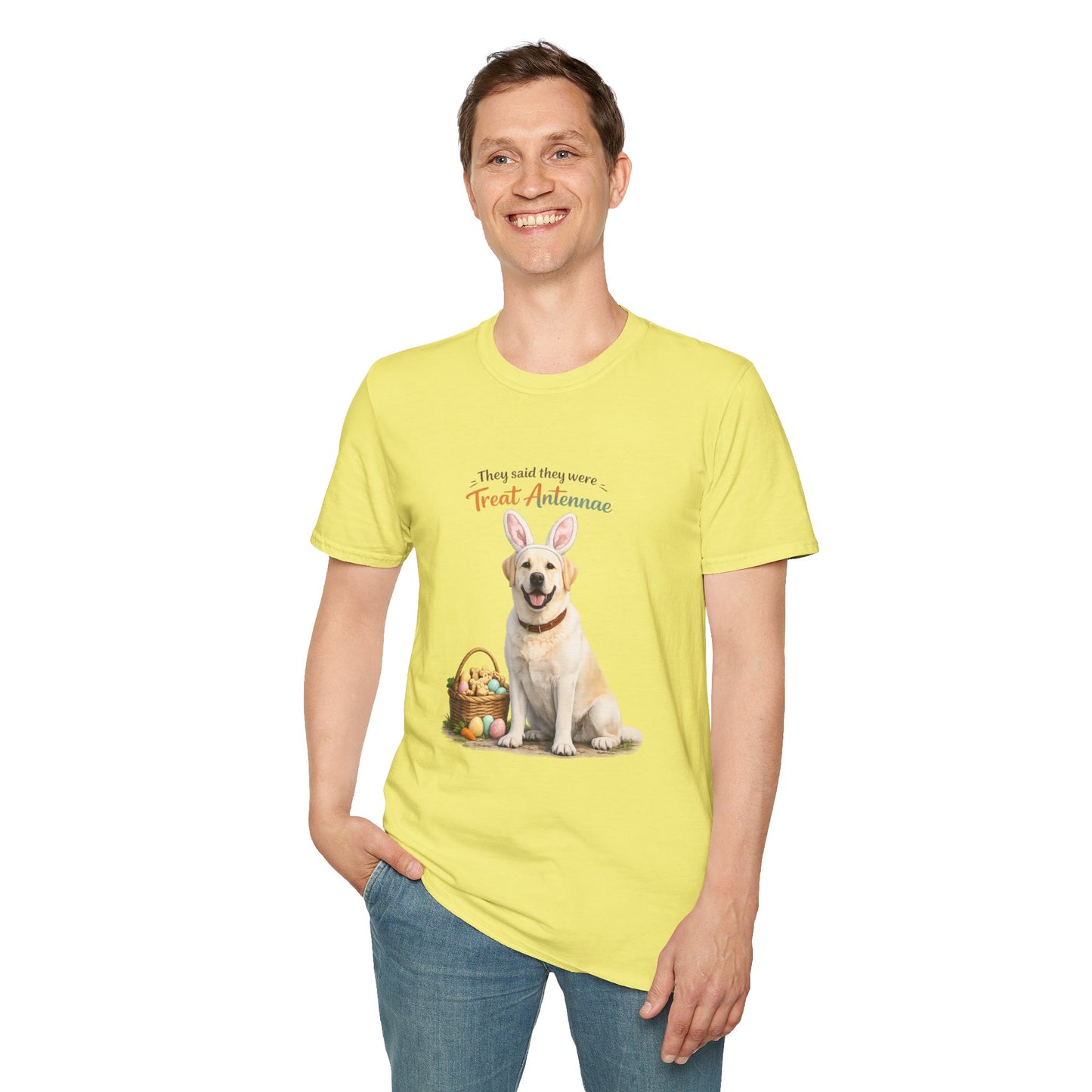 Yellow Lab Treat Antenna™ – Easter Yellow Lab Lover T-Shirt