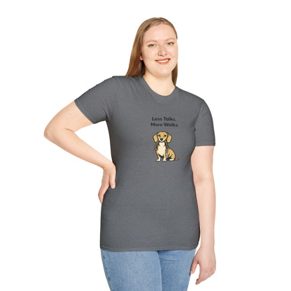 Beagle Less Talks. More Walks.  —  Soft-Color Minimalist Family Collection For Adult Dog Lovers