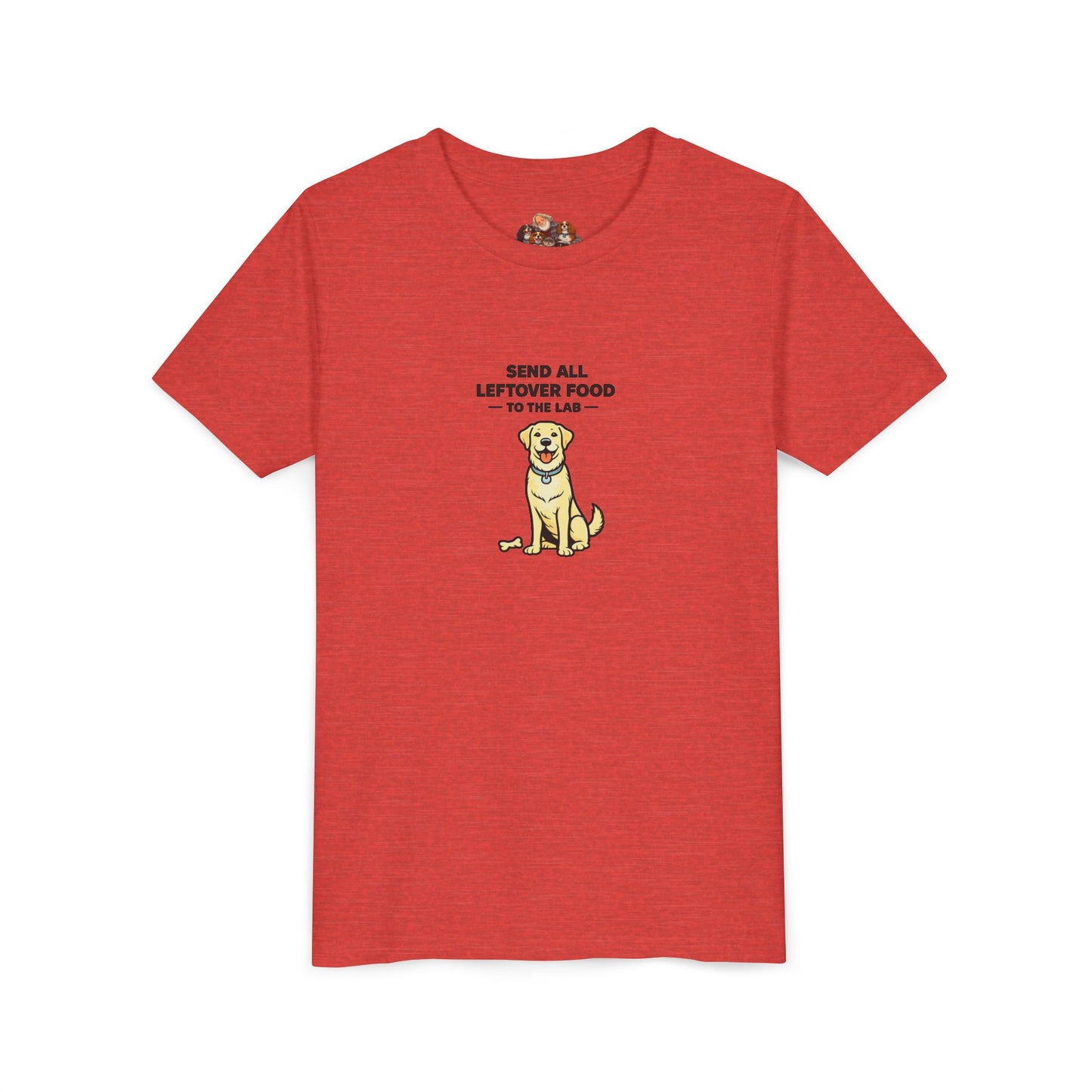 Send All Leftover Food To The Lab -- Youth Dog Lover Tee