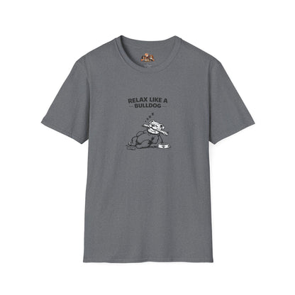 Relax Like A Bulldog  —  Black And White Minimalist Family Collection For Adult Dog Lovers