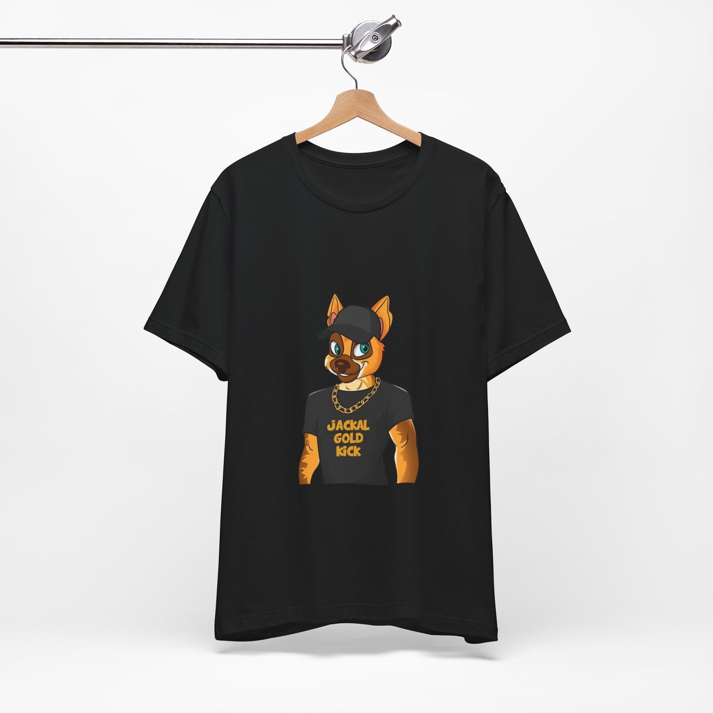 ‘Jackal Gold Kick’ Unisex Jersey Short Sleeve Tee