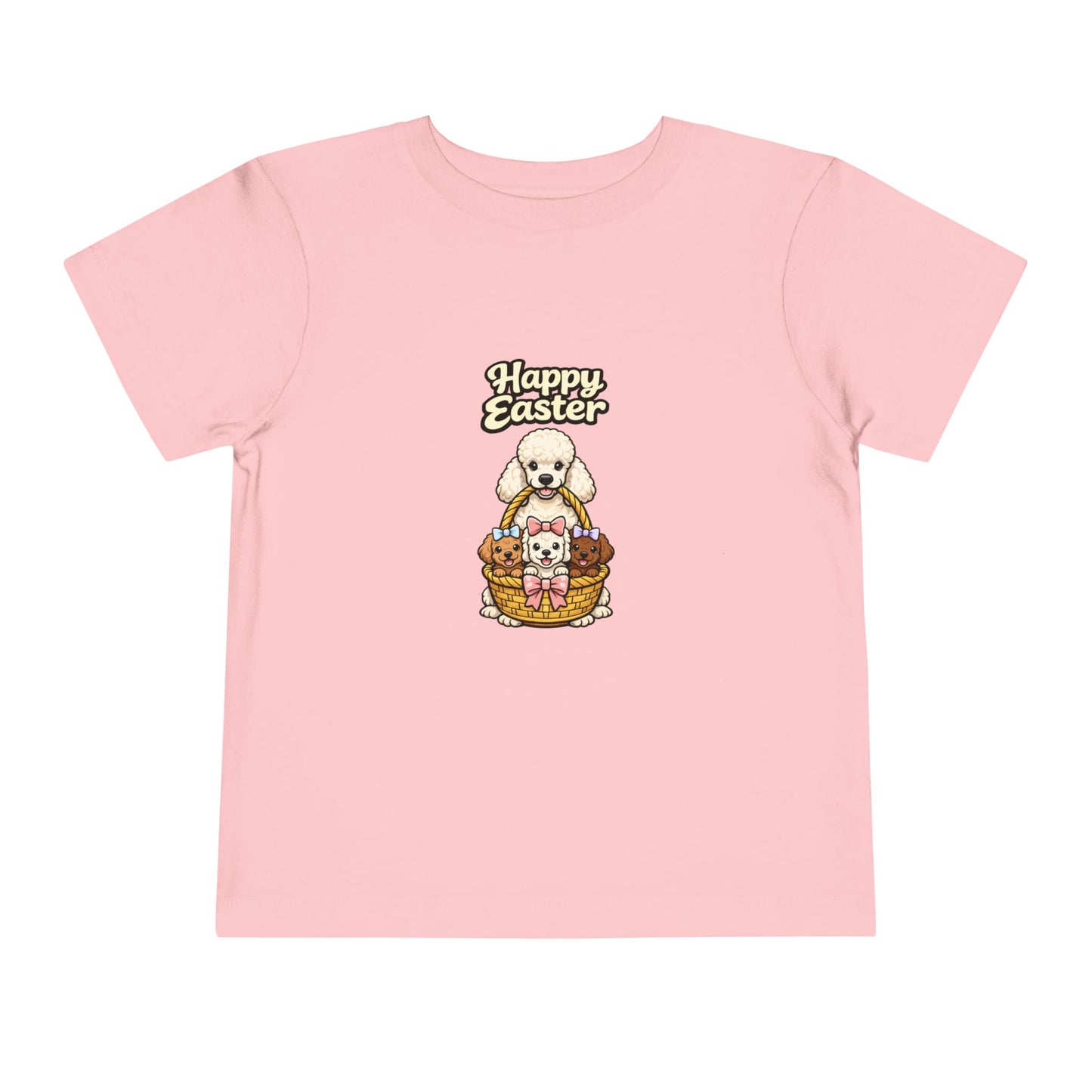 Poodle Family Happy Easter -- Toddler Dog Lover Tee