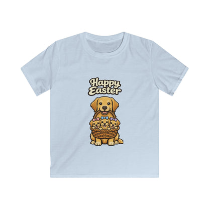 Golden Retriever Family Happy Easter — Youth Dog Lover Tee