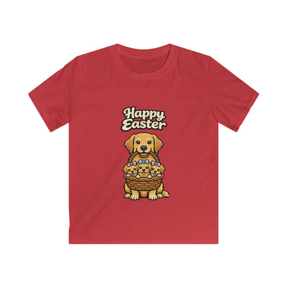 Golden Retriever Family Happy Easter — Youth Dog Lover Tee