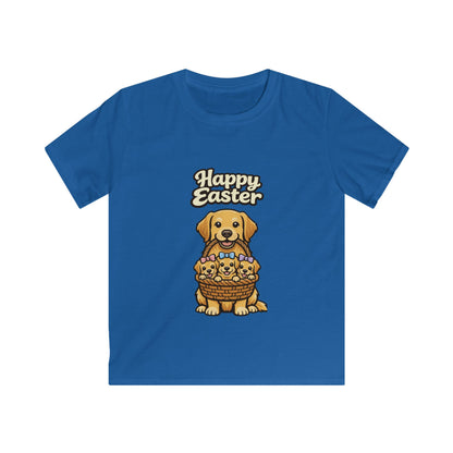 Golden Retriever Family Happy Easter — Youth Dog Lover Tee
