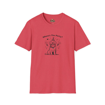 Where's The Party?  —  Black And White Minimalist Family Collection For Adult Dog Lovers