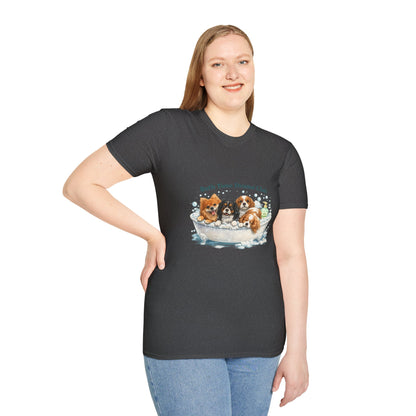 Bath Time Drama Club – Personalized Dog Spa T-Shirt – Paw Spa Days Remembered